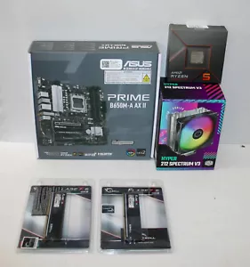 AMD Ryzen 5 7600X CPU ASUS B650M-A Prime AX II G.Skill 32GB RAM +212 spectrum V3 - Picture 1 of 13