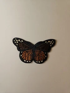 Beautiful Brown Butterfly Embroidered patch For Clothing Repair & Accessories - Picture 1 of 3