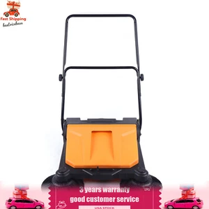 26" Industrial Floor Twin Sweeper,Dual Side Brooms,Walk-Behind Outdoor & Indoor - Picture 1 of 12