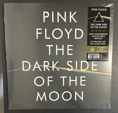 PINK FLOYD THE DARK SIDE OF THE MOON 50TH ANNIVERSARY UV CLEAR VINYL 2LP NEW - Image 1 of 4