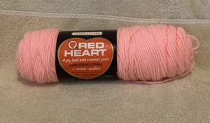 1 Skein Red Heart SOLID 737 PINK Acrylic 4 Ply Yarn Oz - NEW - Picture 1 of 3