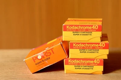 4x Super 8 Color Filme PORST Kodachrome KODAK 40 OVP ungeöffnet analog - Bild 1 von 4