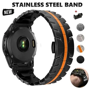 Quick Fit Armband für Garmin Fenix 8 51mm 7X 6X 5X Plus 3HR Edelstahlband - Bild 1 von 33