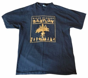Vintage Steve Silver’s Beach Blanket Babylon Gold Schwarz Grafik T-Shirt Größe L  - Bild 1 von 3