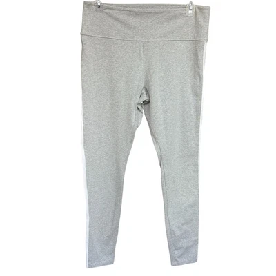 Leggings Victoria's Secret Rosa Gris Cintura Alta Contraste Blanco Rayas XXL Largos Foto 1 de 4