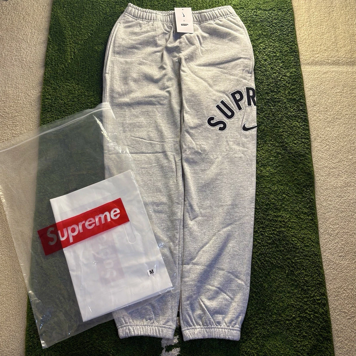 Supreme x Nike Arc Sweatpants Men's Heather Grey Size Medium | eBay