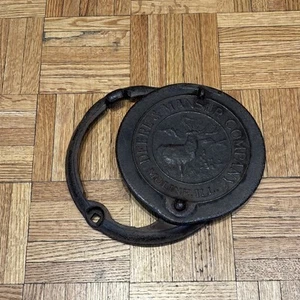 Antique Deere & Mansur Company Cast Iron Corn Planter Lid Moline, IL - Picture 1 of 8