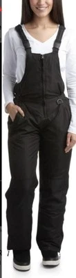 Bass Creek Women's Ski Pants Insulated Comfortable Waterproof Snow Bib Overalls - Image 1 of 4