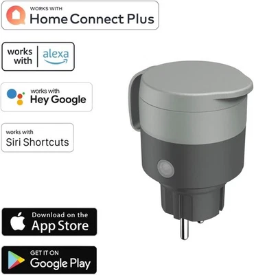 WiFi-Steckdose Außensteckdose App-Control Alexa Google Siri IP44 Hama 176624 - Bild 1 von 2