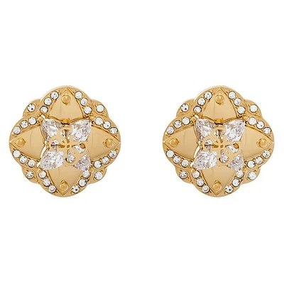 GUESS Schmuck Damen-Ohrringe Ohrstecker Leaf Goldfarben JUBE05504JWYGT/U - Bild 1 von 4