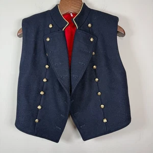 Neu mit Etikett Free People Weste marineblau Wolle Militärstil XS - Bild 1 von 12