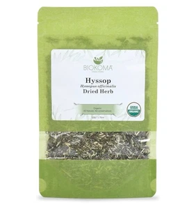 Té de hierbas secas de hisopo puro y orgánico Biokoma 50 g (1,76 oz) - Imagen 1 de 3