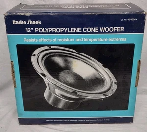 NEW! Vintage Radio Shack 12" Bass Woofer Speaker 40-1026A 8 Ohm 100W 50WRMS NOS! - Picture 1 of 9