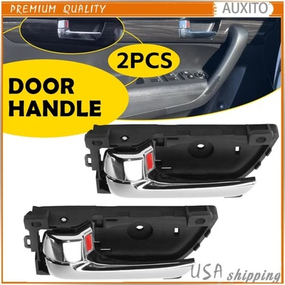 Manija de puerta interior cromada plateada conductor delantero trasero para Kia Sorento 11-2015 Foto 1 de 4