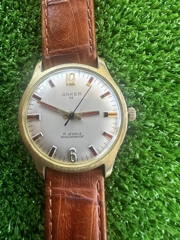 RELOJ ANKER 58 CHAPADO EN ORO VINTAGE PARA HOMBRE HECHO EN ALEMANIA Foto 1 de 4