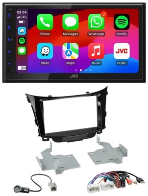 JVC Bluetooth 2DIN MP3 DAB USB Autoradio für Hyundai i30 ab 2012 AUX USB - Bild 1 von 4