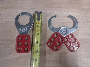  Stahl Lockout Hasp 420 - 1" Backen für Sicherheits-Etikettiergeräte rot - Bild 1 von 1