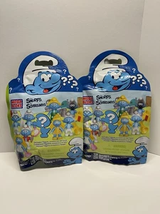 MEGA BLOKS 10757 Smurfs - Smurf Mystery Blind Bag Lot Of 2 FACTORY SEALED - Picture 1 of 1