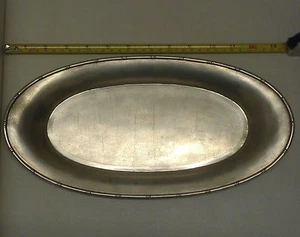 Antique Chinese 邵应堂 Bamboo Pattern Sterling Silver Plate - Picture 1 of 5