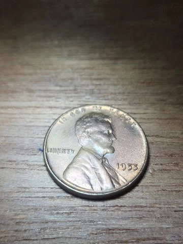 1955 No Mint Mark Lincoln Wheat Penny Error On The Letter E In Liberty Cover
