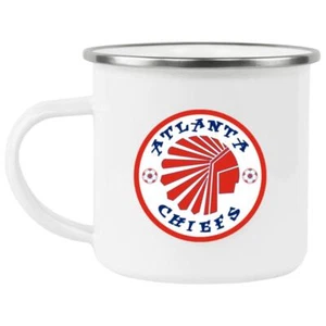 Atlanta Chiefs Camping Mug 12 oz. Enamel | NASL Soccer Team - Picture 1 of 1