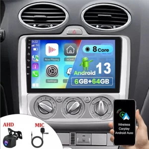 64G Android 13 Car Stereo Radio For Ford Focus MK2 2004-2011 GPS Navi Carplay - Picture 1 of 14