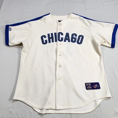 CAMISETA DE BÉISBOL MAJESTUOSA CHICAGO CUB DE ERNIE BANKS COLECCIÓN COOPERSTOWN MLB Foto 1 de 4