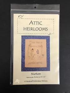 Attic Heirlooms Nurture Handcraft Embroidery Stichery Kit Sz 10" x 12" - Picture 1 of 3