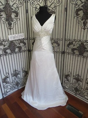 VESTIDO DE NOVIA FORMAL MARFIL DISEÑADOR 653W 6604 TALLA 12 MARFIL Foto 1 de 4