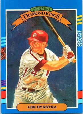 Len Dykstra 1991 Donruss #7 Philadelphia Phillies - Image 1 of 2