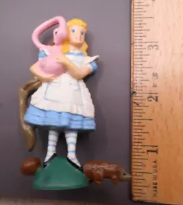 Vintage Alice in Wonderland Flamingo PVC Figure 1990 Hamilton Gifts Cake Topper - Picture 1 of 7