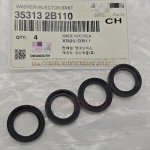 4X Genuine Injector O-Ring For 12-19 Hyundai Accent Kia Rio Soul 1.6L 353132B110