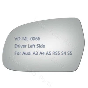 Espejo Cristal+Adhesivo para Audi A3 A4 A5 RS5 Conductor Lado Izquierdo LH Repuesto - Imagen 1 de 11
