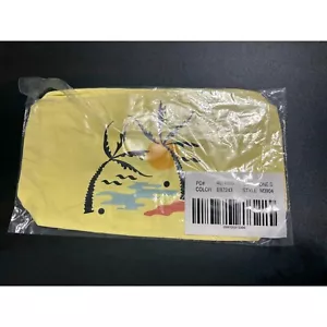 Madewell NEW Palm Tree Print Belt Bag Yellow Travel Pouch One Size - Picture 1 of 3