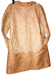 Stella McCartney Edwige Snake Jacquard Beige gold Brown Colored SZ 46 - Picture 1 of 17