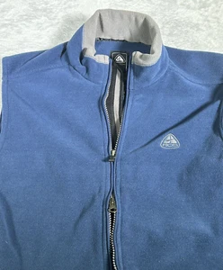 Vtg Nike ACG Vest Youth L (12-14) Blue Fleece ZipUp ThermaFit Hiking Camping - Picture 1 of 15