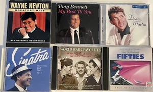Lot Of 6 Music CDs Variety Wayne Newton, Dean Martin, Sinatra, 50’s Hits, TonyB - Picture 1 of 12