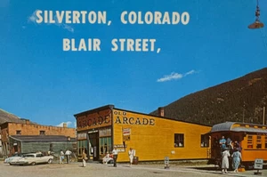 Silverton Colorado Blair Street Postkarte gebraucht 60er Jahre - Bild 1 von 4