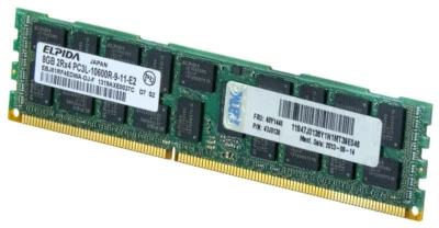 IBM 49Y1446 8GB DDR3 PC3L-10600 1333MHZ ECC - Image 1 of 2
