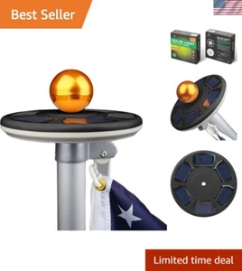 2024 3rd Generation Black - Solar Power Flag Pole Flagpole Light Guarantee - ... - Picture 1 of 9