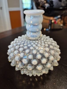 Vintage Fenton Hobnail Opalescent glass vase 5" Excellent Condiion - Picture 1 of 3