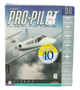Sierra Pro Pilot Flight Simulator Windows CD PC Game With Strategy Guide 1997 - Picture 1 of 11