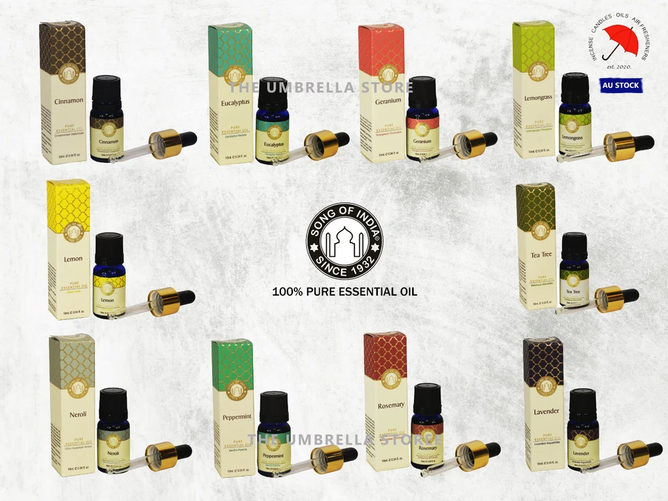 Pure Essential Oils. 100% Natural & Pure. 10mL. Song of India. Aromatherapy - Image 1 of 1