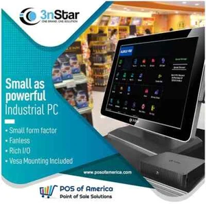Aldelo 3nStar POS Bundle i3 8 GB 240 GB SSD monitor touch + mini PC Windows 10 - Foto 1 di 1