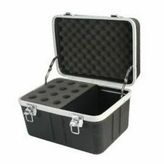 Microphone Case for 12; Storage-Transport Lightweight ABS Aluminum, Custom Foam - Image 1 of 1