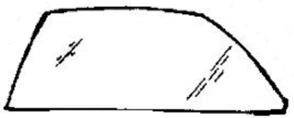 Fits Subaru DL GL GL-10 RX 1985 4 Door Sedan Passenger Side Front Door Glass - Image 1 of 1
