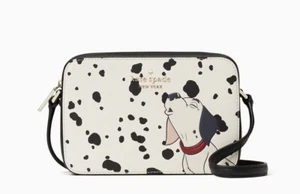 Nuevo con etiquetas Bolso Bandolera Kate Spade New York 101 Dálmatas Mujer Cámara K8239 - Imagen 1 de 13