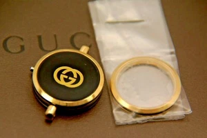 New Gucci Replacement Case, Bezel & Crystal 2000 L Stack Watch - Black Piping - Picture 1 of 3