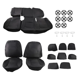 Leather Car Seat Covers Full Set Fit for Ford F150 2015-2024 Waterproof - Picture 1 of 11