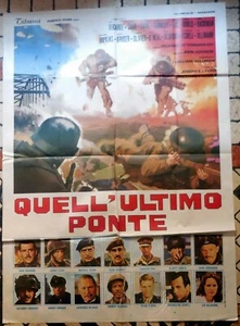 ORIGINAL ITALIAN MOVIE POSTER A Bridge Too Far Richard Attenborough cinema war - Picture 1 of 2